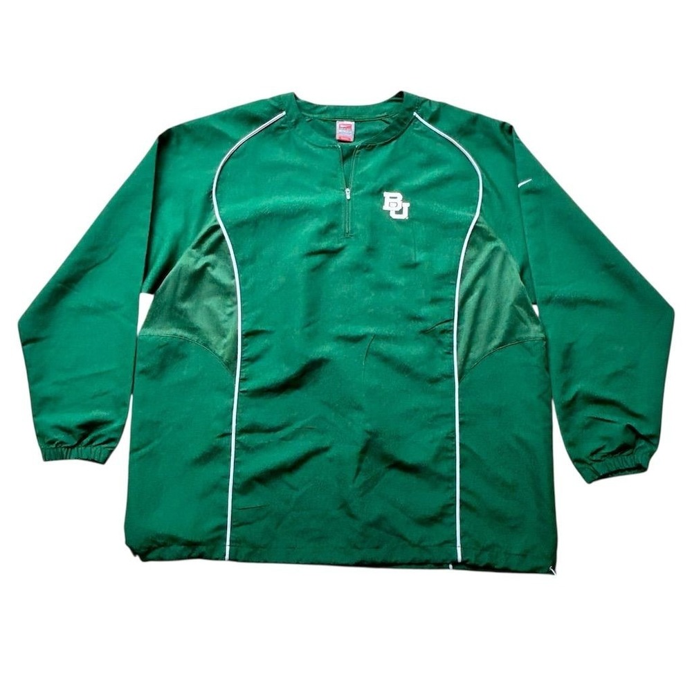 Nike Men's 3XL Green‎ Quarter Zip Pullover Athletic Top team issued